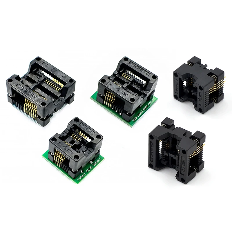 SOIC8 SOP8 to DIP8 Wide-body Seat Wide 150/200mil Programmer Adapter Socket Blue SA602 IC Test Conversion Burner