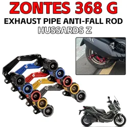 For ZONTES 368G 368 G 368 368E 2024 2025 Motorcycle Falling Protection Exhaust Slider Crash Pad Slider 368G Zontes Accessoires