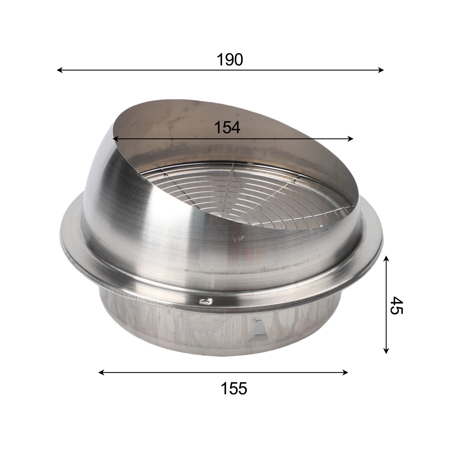 Office Ventilation 150 Stainless Steel Vent Cap Ventilation Outlet Valve Cover Ventilation Cover Flexible Installation Options