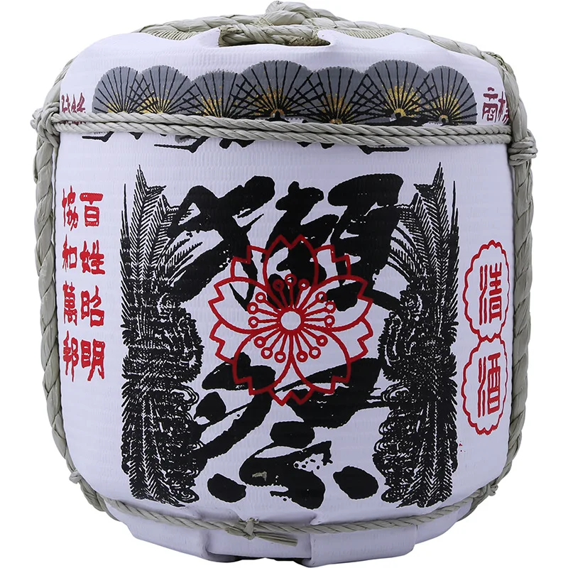 27x27cm Kawaii Japanese Kitchen Style Decorative Wine Barrel Sushi Shop Restaurant Display Product Sakura Wine Cellar Decoration