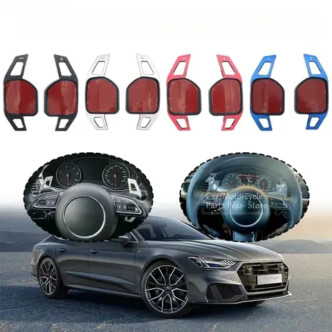 자동차 알루미늄 합금 스티어링 휠 패들 시프터 확장 아우디 A3 A4 A5 A6 A7 A8 Q5 Q7 TT R8 A4L Q3 Q5 Q7 TT S6 S7 S8