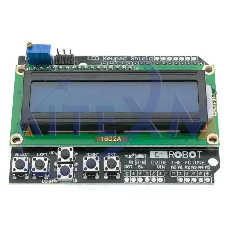 LCD Keypad Shield LCD1602 LCD 1602 Module Display Blue Screen For Arduino ATMEGA328 ATMEGA2560 Raspberry pi UNO