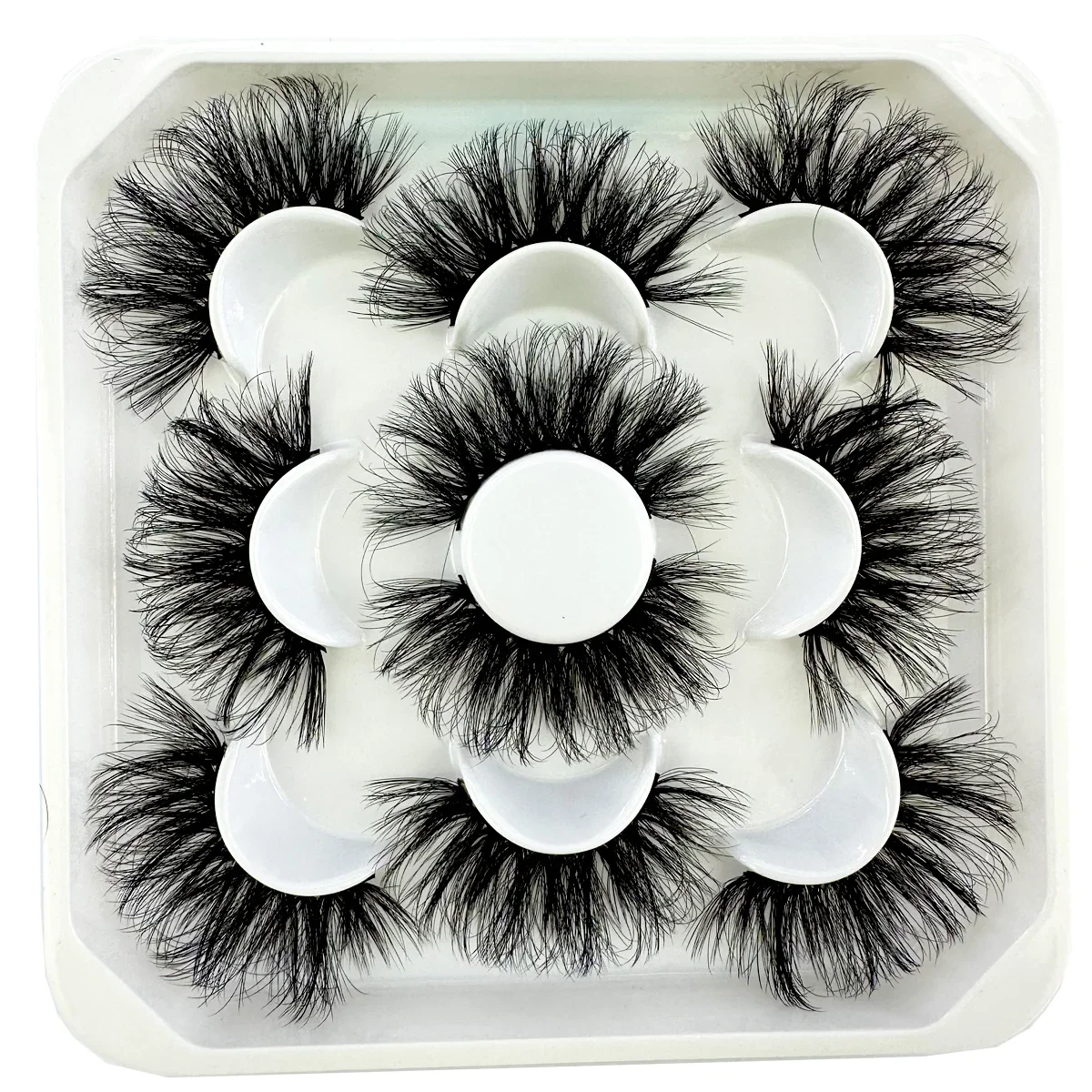 جديد 5 أزواج 5D رقيق الرموش 25 مللي متر ثلاثية الأبعاد رموش بالمنك اليدوية لينة حجم الرموش الطبيعية maquillaje لاش البائعين الرموش الصناعية