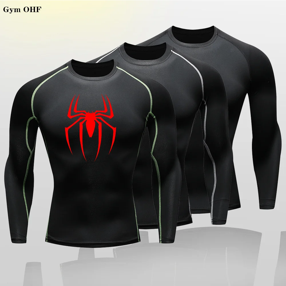 Rashguard Gym T Shirt Kids Bodybuilding Fitness Compression Shirts Children Running Workout Spi/-Der Boys First Layer Sportswear