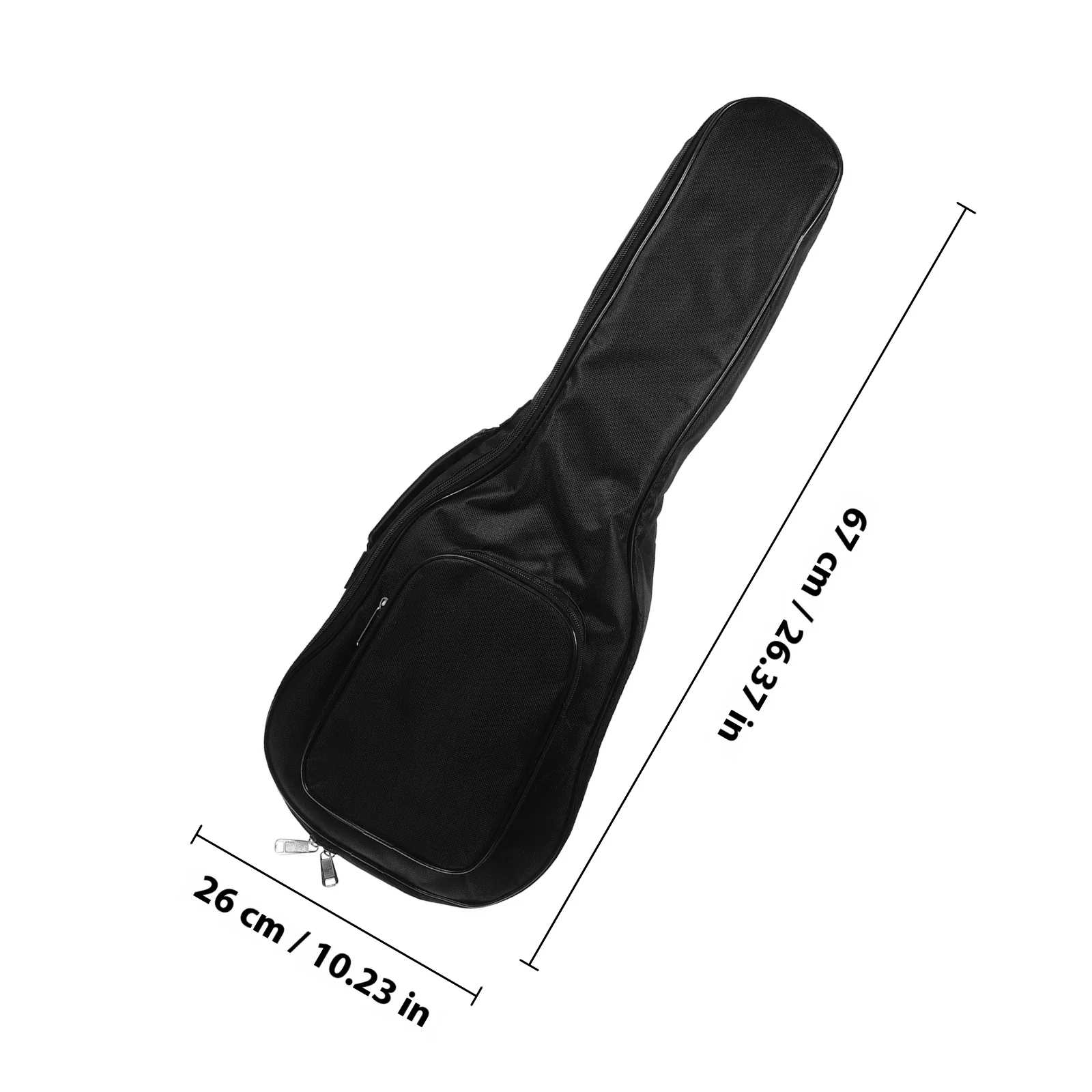 حقيبة القيثارة السميكة، حماية مبطنة بالإسفنج المتين لتخزين السفر، حقيبة حمل خفيفة الوزن، حقيبة جيتار بسحاب ناعم