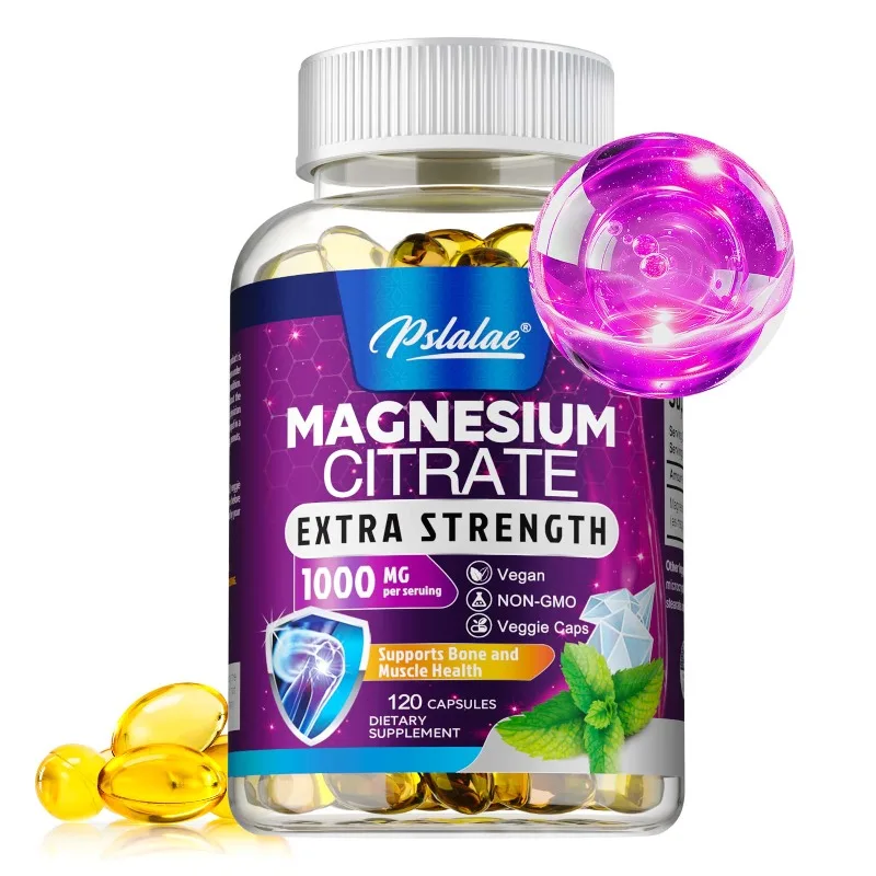 Magnesium Citrate Capsules - Soothes Nerves, Supports Heart, Bone and Joints Health, Promotes Digestion and Absorption, Non-GMO