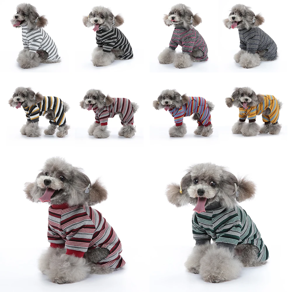 2023 Dog Pajamas Dog Summer Breathable Cotton Clothing Casual Dog Clothes Bodysuit Suspender Chihuahua Yorkshire Puppy Clothes