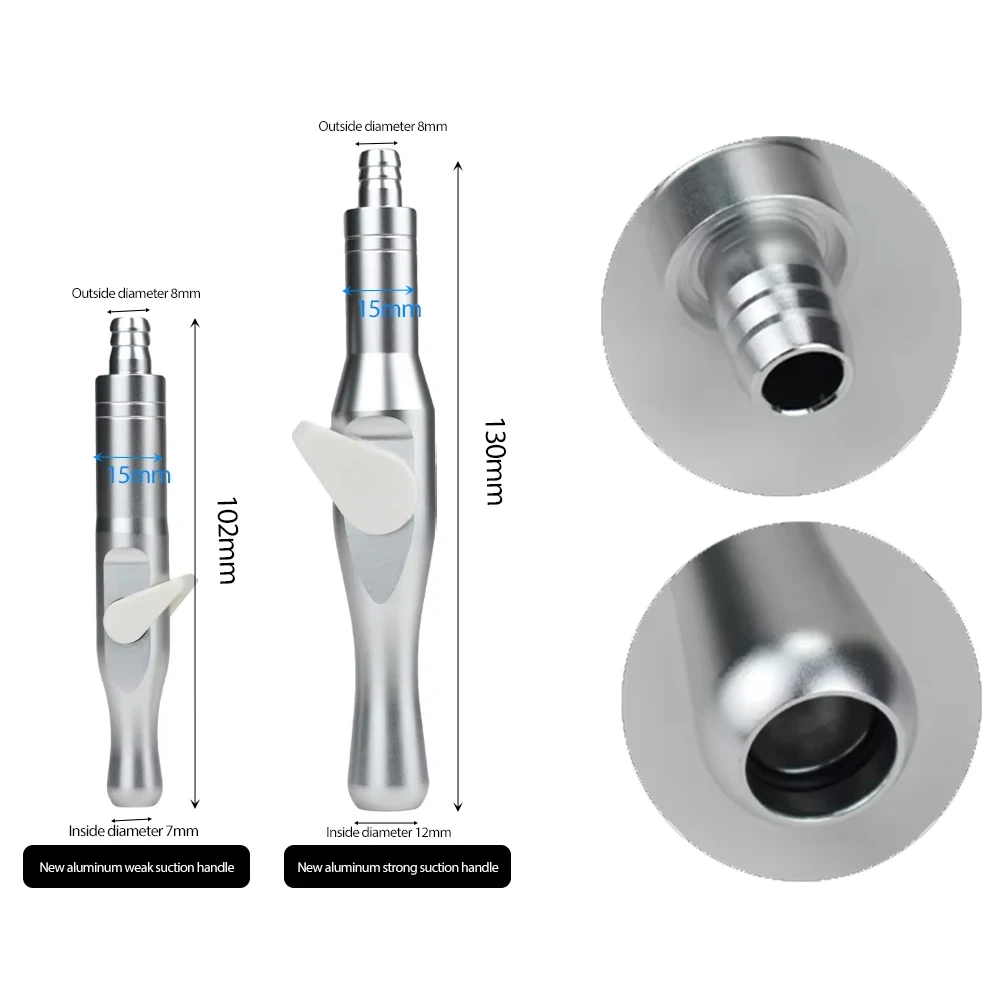 

Aluminum Dental Saliva Ejector Suction Valve Strong/Weak SE/HVE Tip Adapter for Dentistry Instruments Tools Dentist
