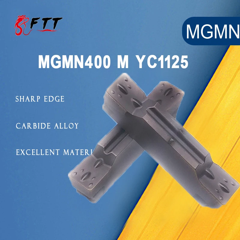 

MGMN400 M YC1125 Grooving Carbide Inserts MGMN 400 Lathe Cutter Turning Tool Parting and Grooving Tool Parting Off