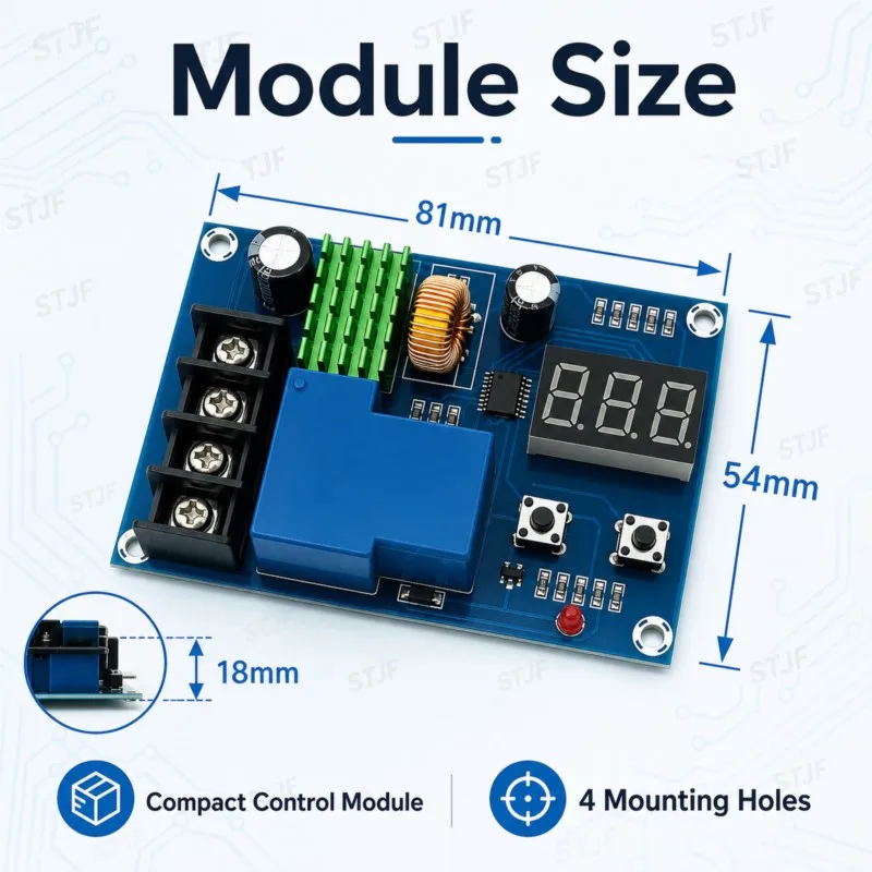 XH-M604 18650 Lithium Battery Charging Control Board DC 6-60V Li-ion Lead Acid Battery Charge Protection 12V Digital Voltmeter