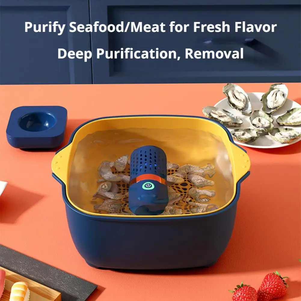 Fruit Vegetable Purifier Washing Machine Wireless Capsule Food Sterilizer OH Ion Tech Portable Pesticide Residue Removal Home