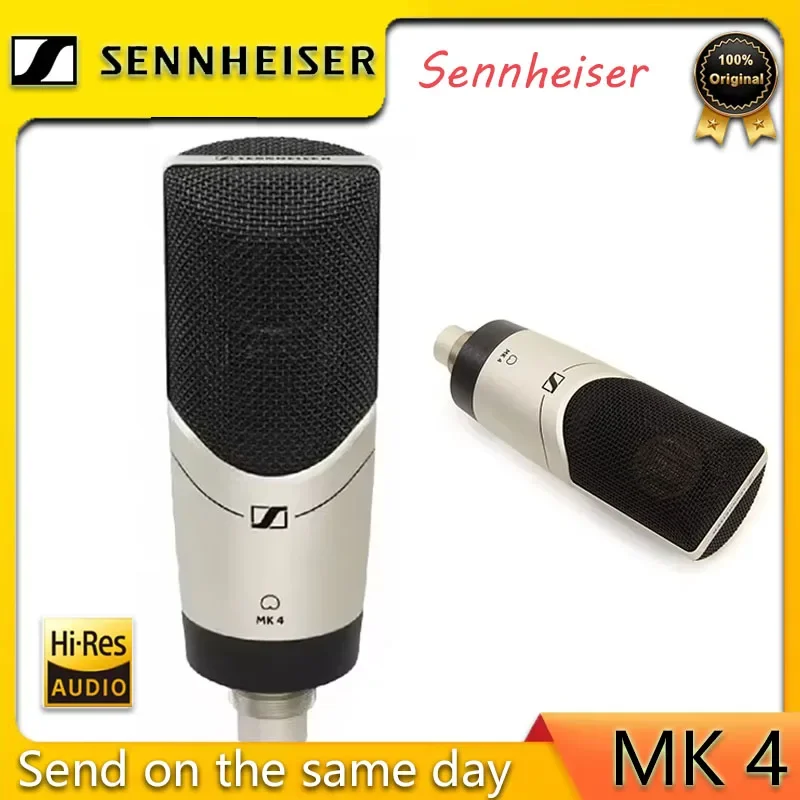 

Профессиональный конденсаторный микрофон Sennheiser MK4 с большой диафрагмой для караоке, прямых трансляций и профессиональных выступлений.