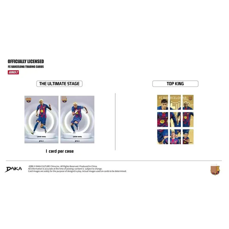 Panini 2025-26 Daka Barcelona Top Audience Team Box Star Player Cards Fan Collectible Toy Cards Fan Christmas Birthday Gift