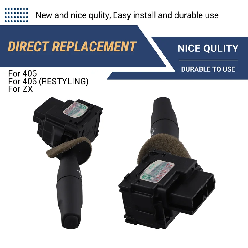 جيدًا لـ 406 406 RESTYLING Citroen ZX نافذة غسل مسح التحكم التبديل تنظيف الزجاج ممسحة التبديل 6239K9 #3