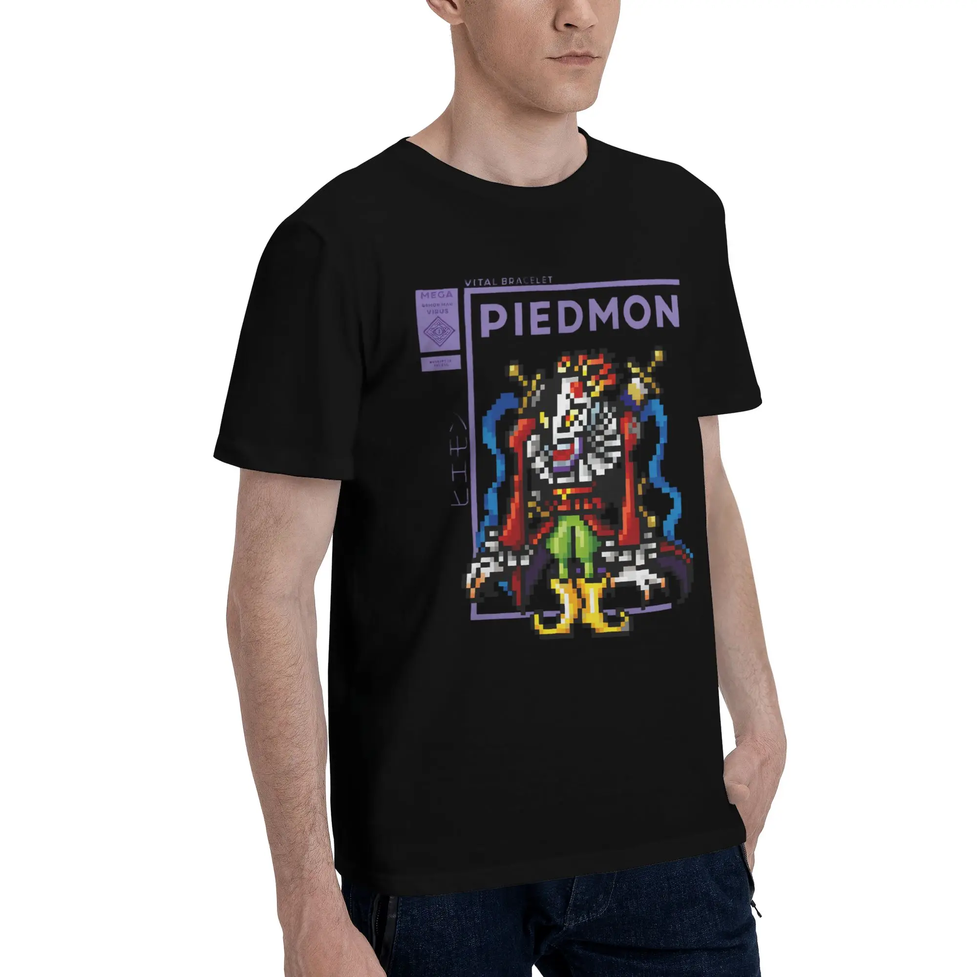 Digimon 21 Graphic 100% Cotton T-Shirt Bandai Tops Tees For Men