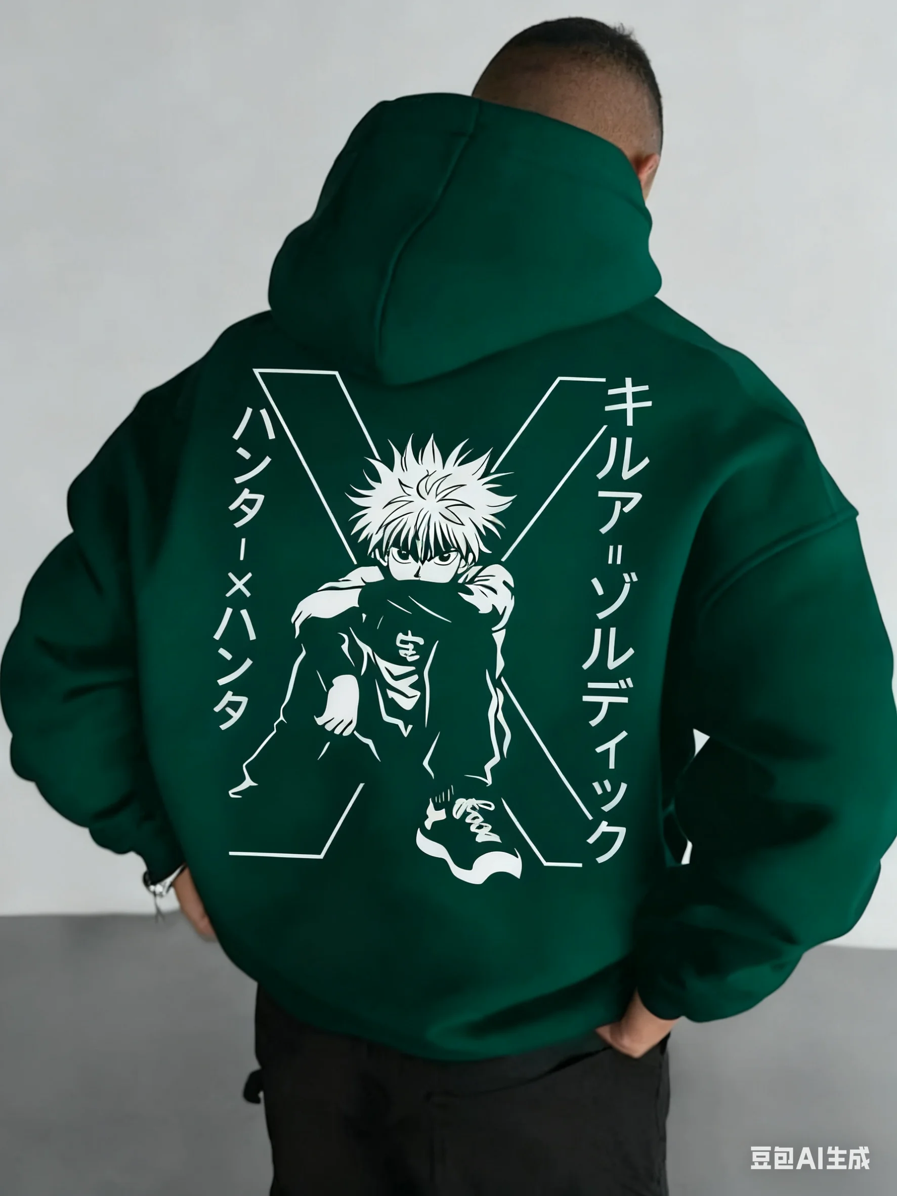 

Men's Fashion Hoodie,Loose Cut with Japanese and Anime Character Prints, Stylish Casual Pullover for Autumn/Winter Outdoor Wear