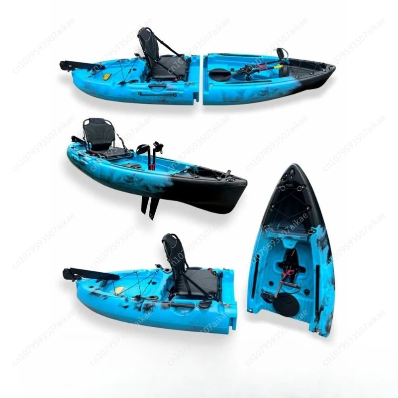 Lure Fishing Boat Foot Pedal Drive Kayak Rotomolded Pedal Canoe Sit with Pedals Electric Push Type Play Various Games