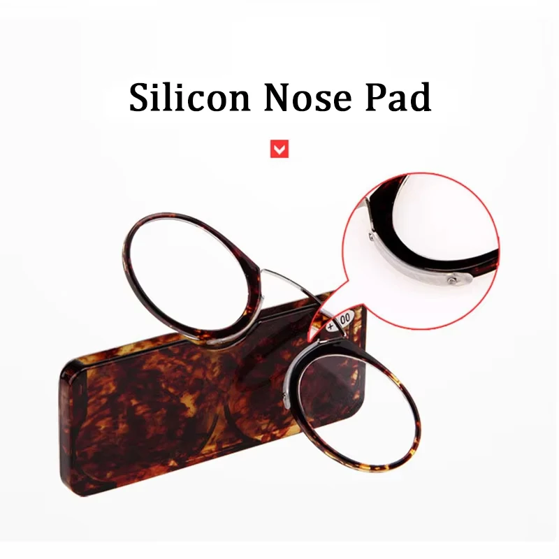 Clip Nase Mini Lesebrille Männer Frauen Leser Brille Korrektionsbrille ohne Koteletten Pince-nez 1.0 1.5 2.0 – Detail 5