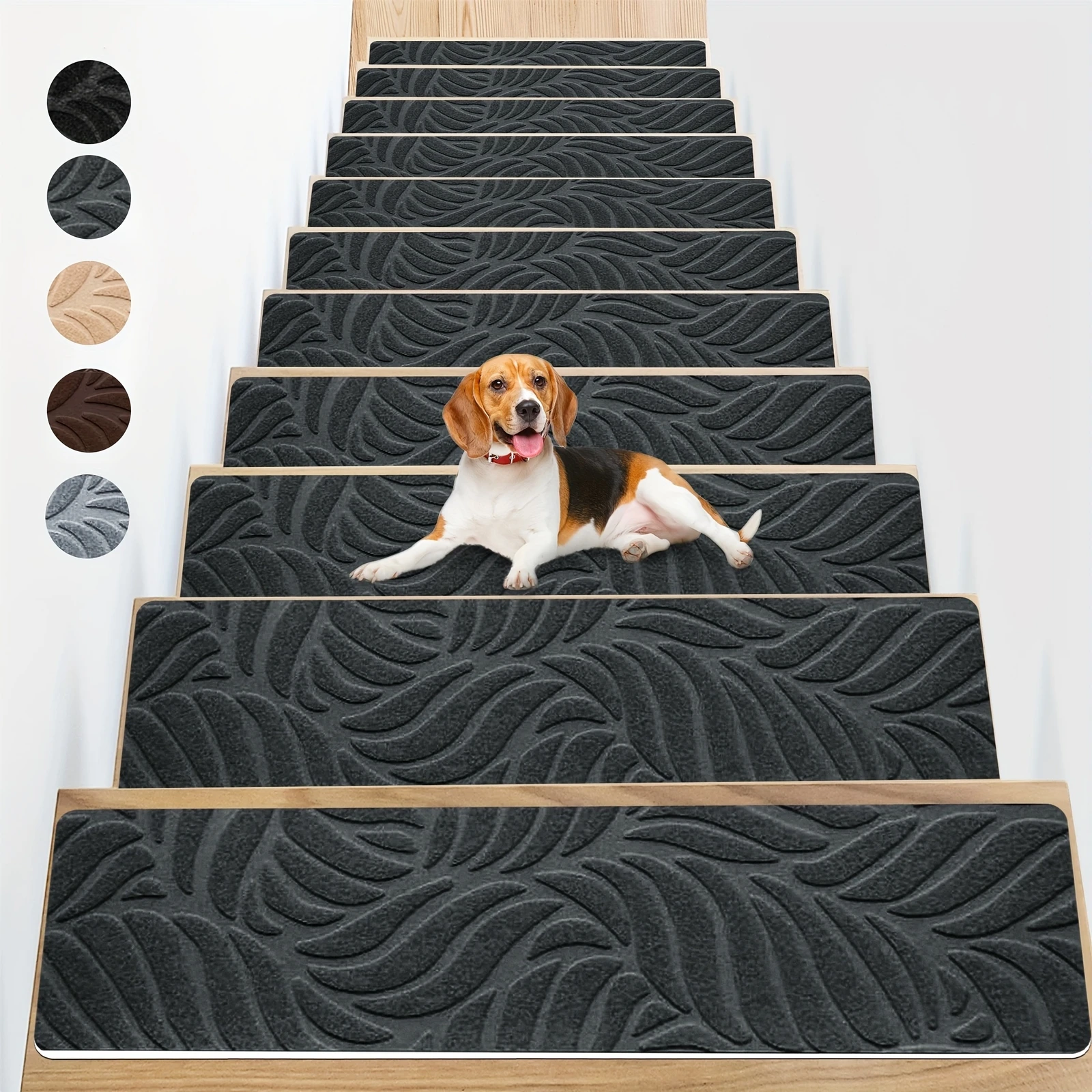 

Non Slip Stair Treads for Wooden Steps Anti Slip Carpet Treads Indoor Stair Cover 15 pcs 8 by 30 Inch Safe Grip Step Runners
