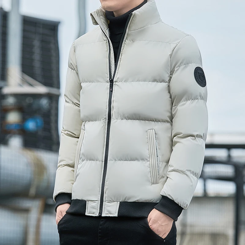 2023 neue Mode Winter jacke Baumwoll mantel Daunen jacken verdickt warme und wasserdichte Reiß verschluss jacke Herren Colthes