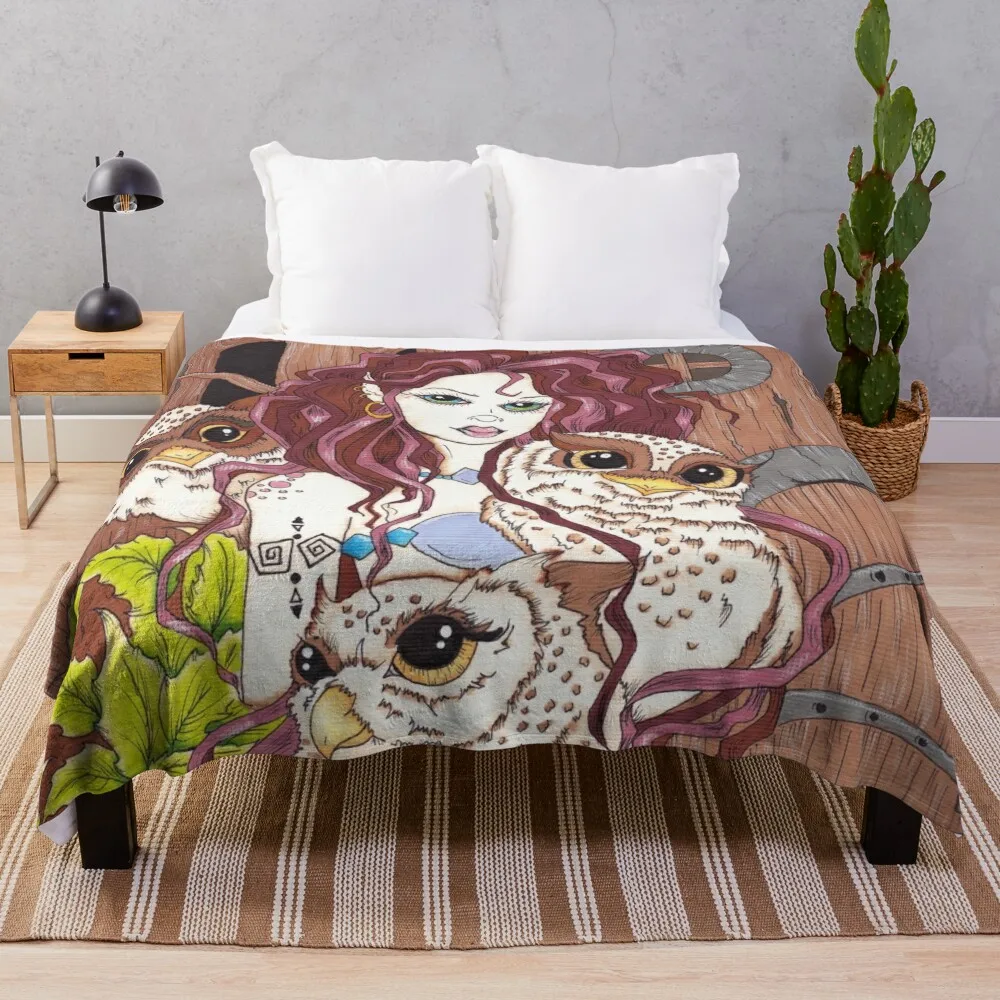 

The Owl Keeper Throw Blanket Comforter christmas gifts Decorative Sofa Blankets