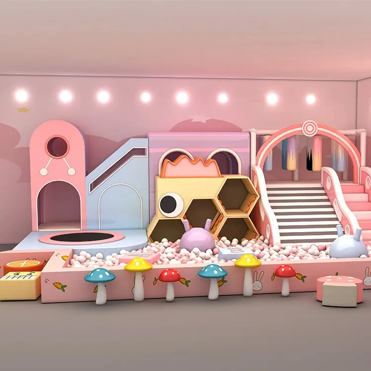 

New Design Kids Indoor Soft Play Indoor Play Center Children Small Indoor Playground Equipment with Slide Ball Pool Ocean Ball