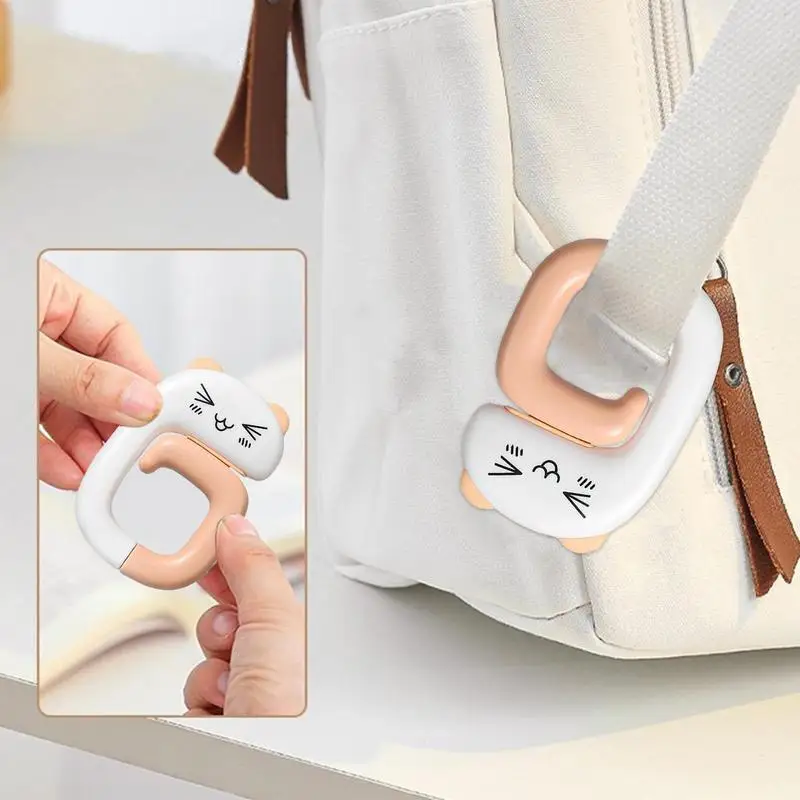 Desktop Bag Hook Lovely Lightweight Purse Table Hook Bag Purse Hook For Backpacks Clothes Keychains