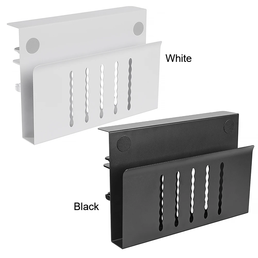 책상 아래 노트북 마운트 금속 사이드 데스크 선반 홀더 노트북 Mac Min MacBook 드릴 교수형 스토리지 랙 없음