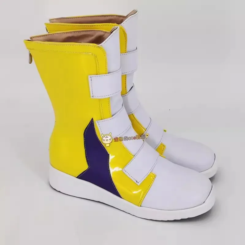 Zapatos de Cosplay de Anime SK8 the Infinity Chinen Miya, zapatillas, botas amarillas, zapatos de utilería para disfraz de Halloween
