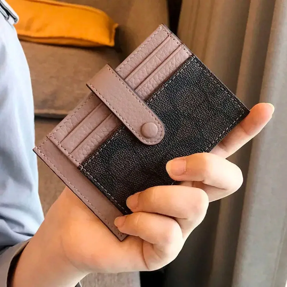

Monogram Ultra-Ins Style Card Holder Fashion Short Envelope Women Appliques Card&ID Wallet Credit Card Purse