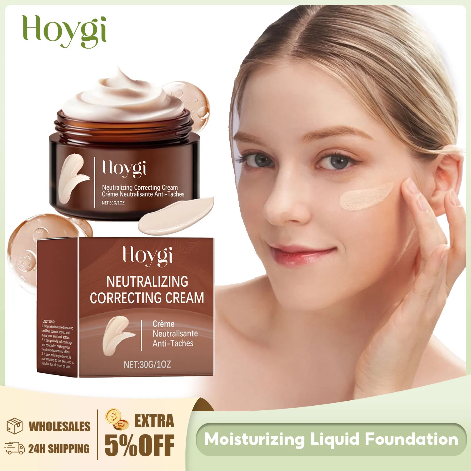 

Liquid Foundation Matte Base Oil-Control Full Coverage Invisible Pore Long-Lasting Waterproof Brighten Concealer Makeup BB Cream