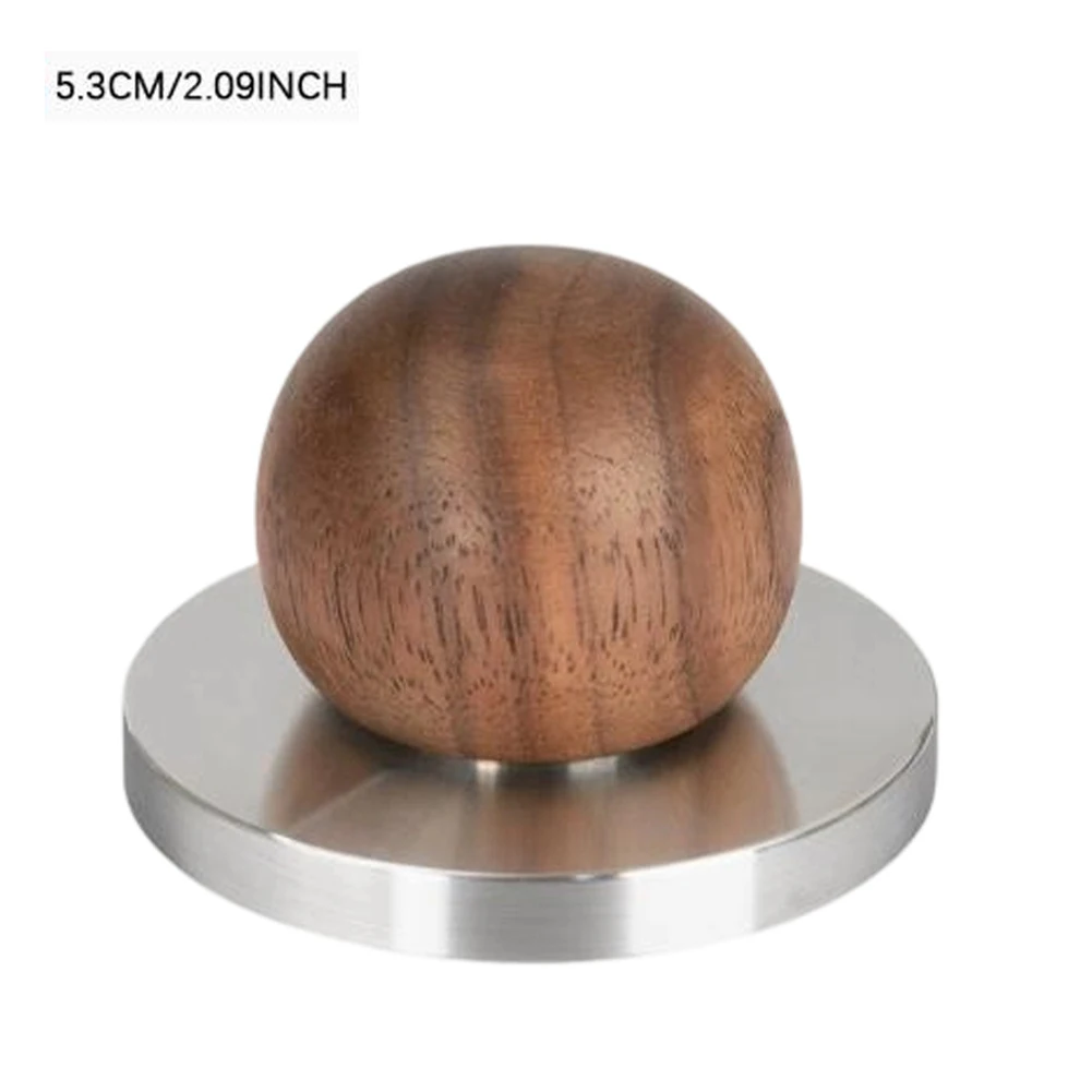 Espresso Tamper Constructed from Sustainably Sourced Walnut Wood and Stainless Steel for Daily Brewing Performance