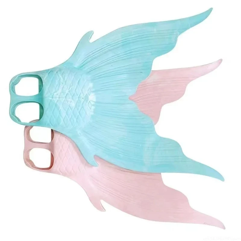 

Professional Mermaid Fins for Adults Soft Silicone Fish Tail Photo Swimsuit for Swimming & Diving Durable Rubber Single Fins