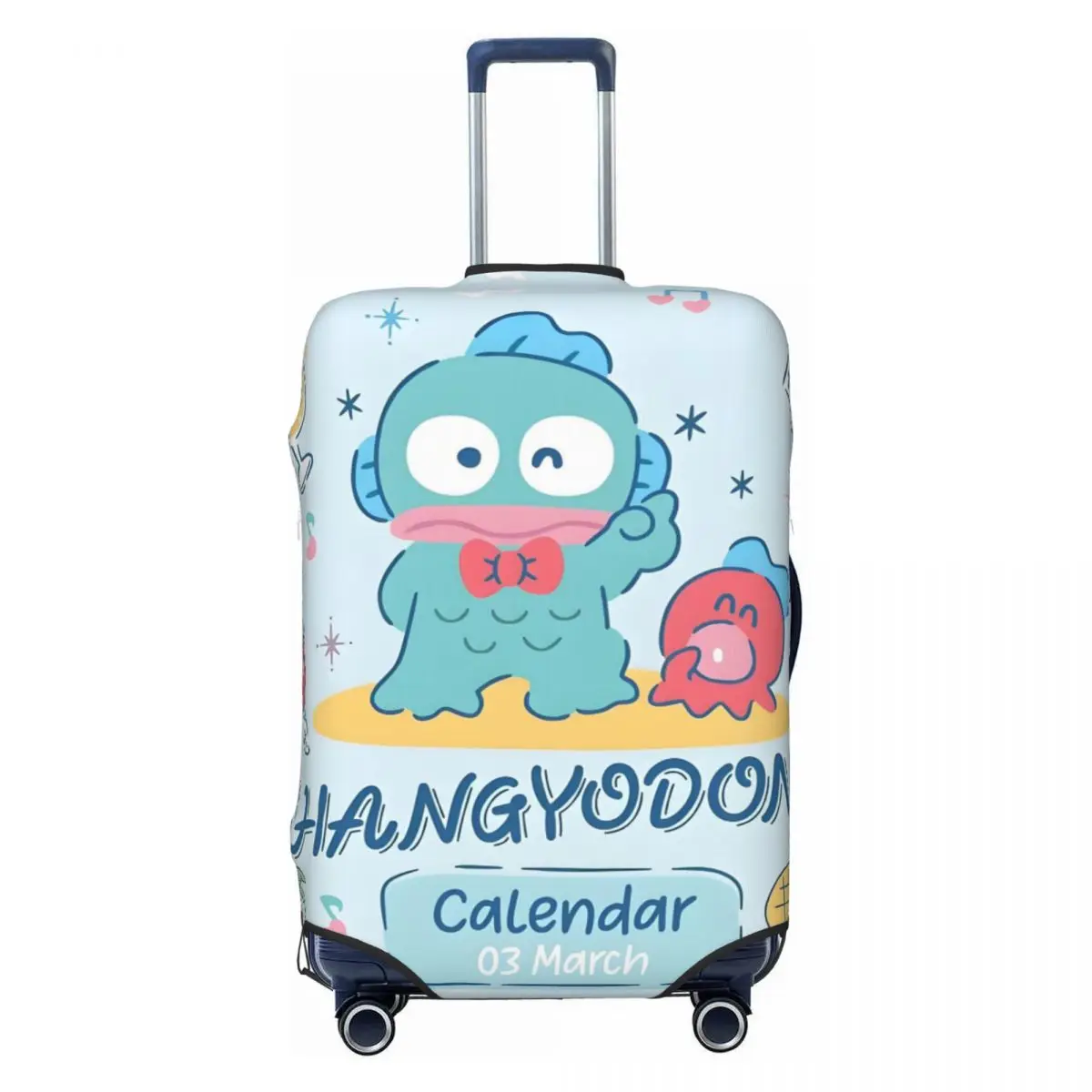 

Custom Kawaii Hangyodon Luggage Cover Fashion Ugly Fish Kawaii Cartoon Anime Suitcase Protector Covers Suit For 18-32 inch