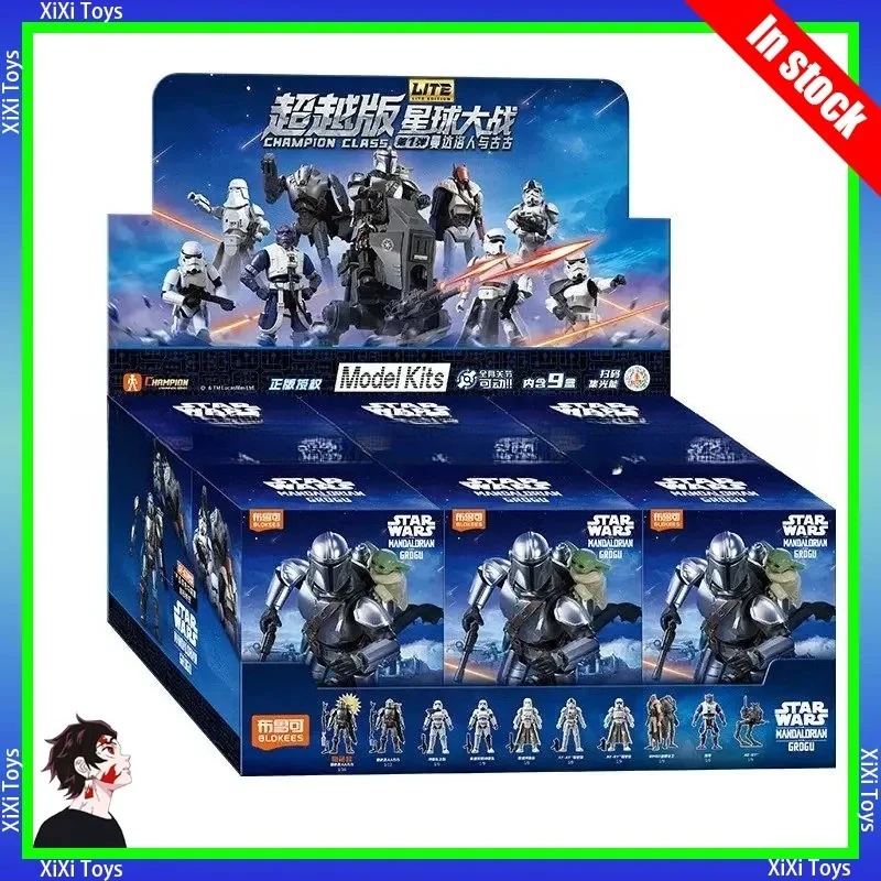 In Stock Blokees Star Wars Blind Box Lite V1 The Mandalorian and Grogu Stormtrooper Action Figure Assembly Model Toys Gift - view 6