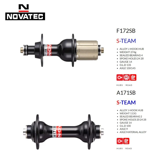 Novatec road bike hubs sale