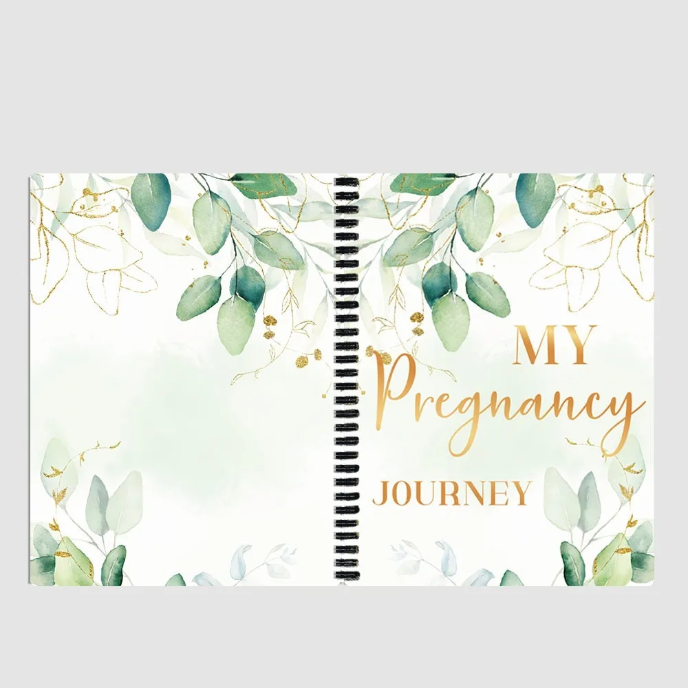 36 หน้า My Pregnancy Journal ปกแข็ง First Time Expecting การตั้งครรภ์ Book Keepsake Memory Book For Mom To Be ของขวัญ