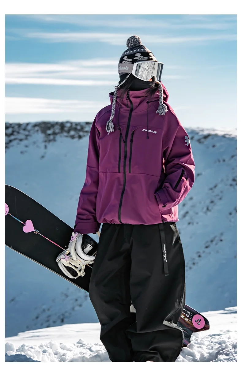 John Snow Winter Herren- und Damen-wasserdichte Skihose, warme, atmungsaktive Schnee-Frauenhose, Outdoor-Snowboardbekleidung, männliche Hose – Detail 9