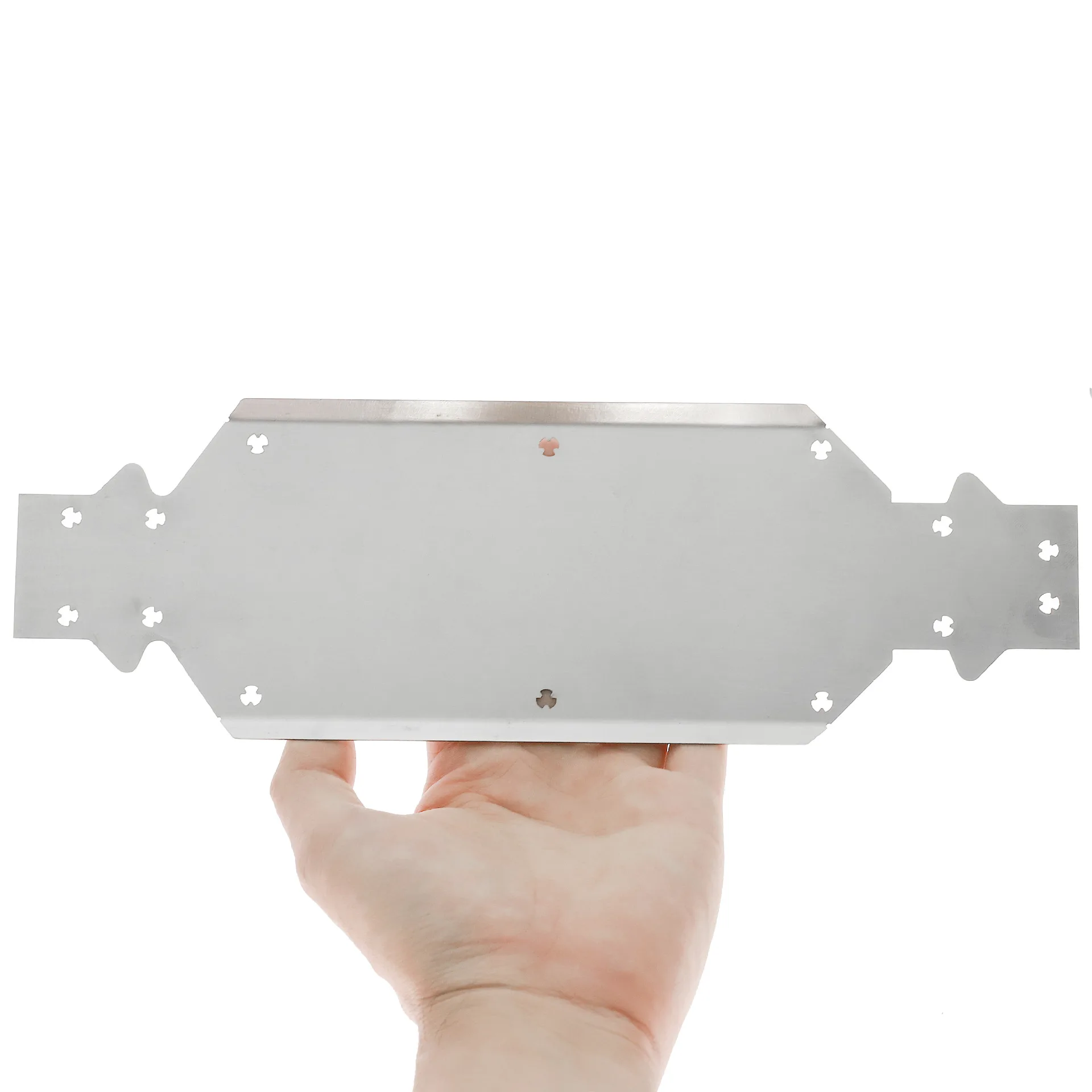 Stainless Steel Chassis Armor Guard Protection Skid Plate for LEILALUO XTS P121/12 RC Car Metal Upgrade Part