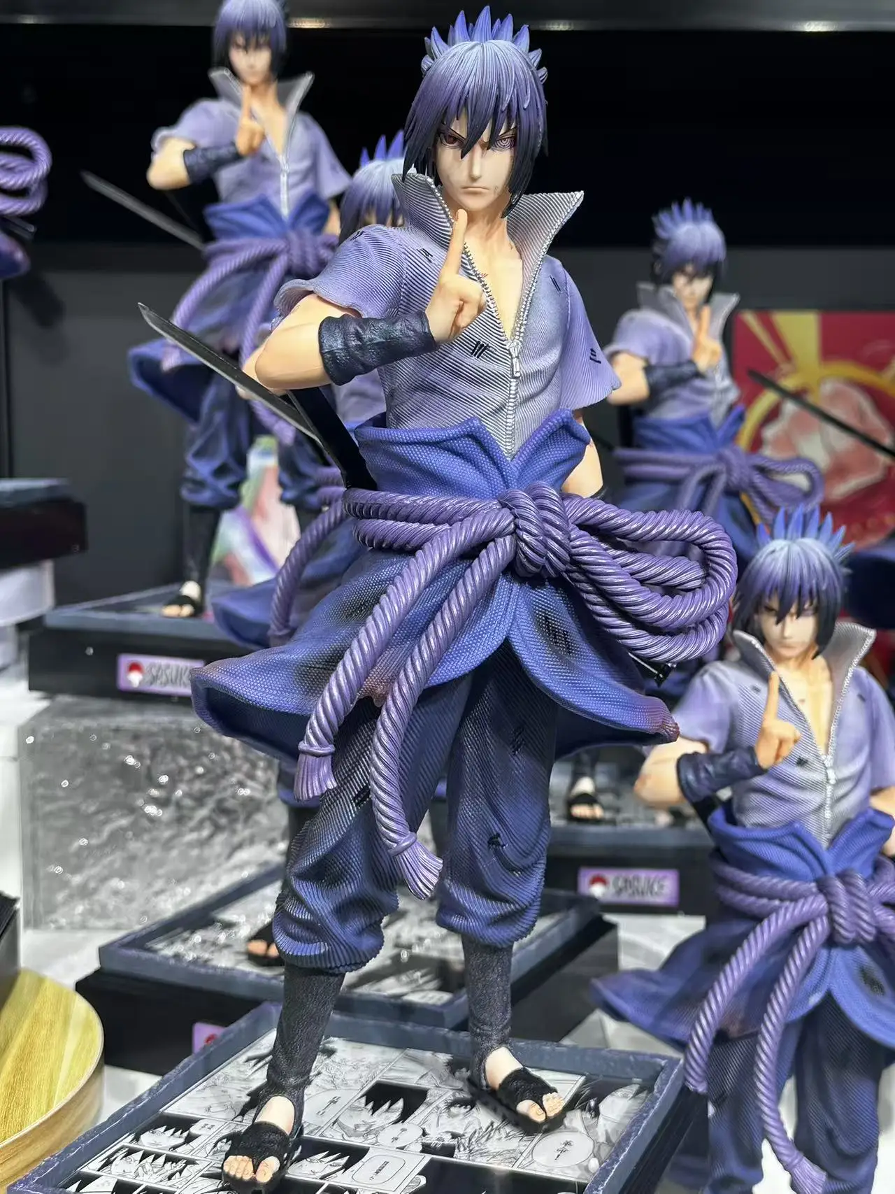 

Naruto Uchiha Sasuke Nirvana Sasuke 2.0 Double‑Head Version GK Statue Ornament Gift Wholesale
