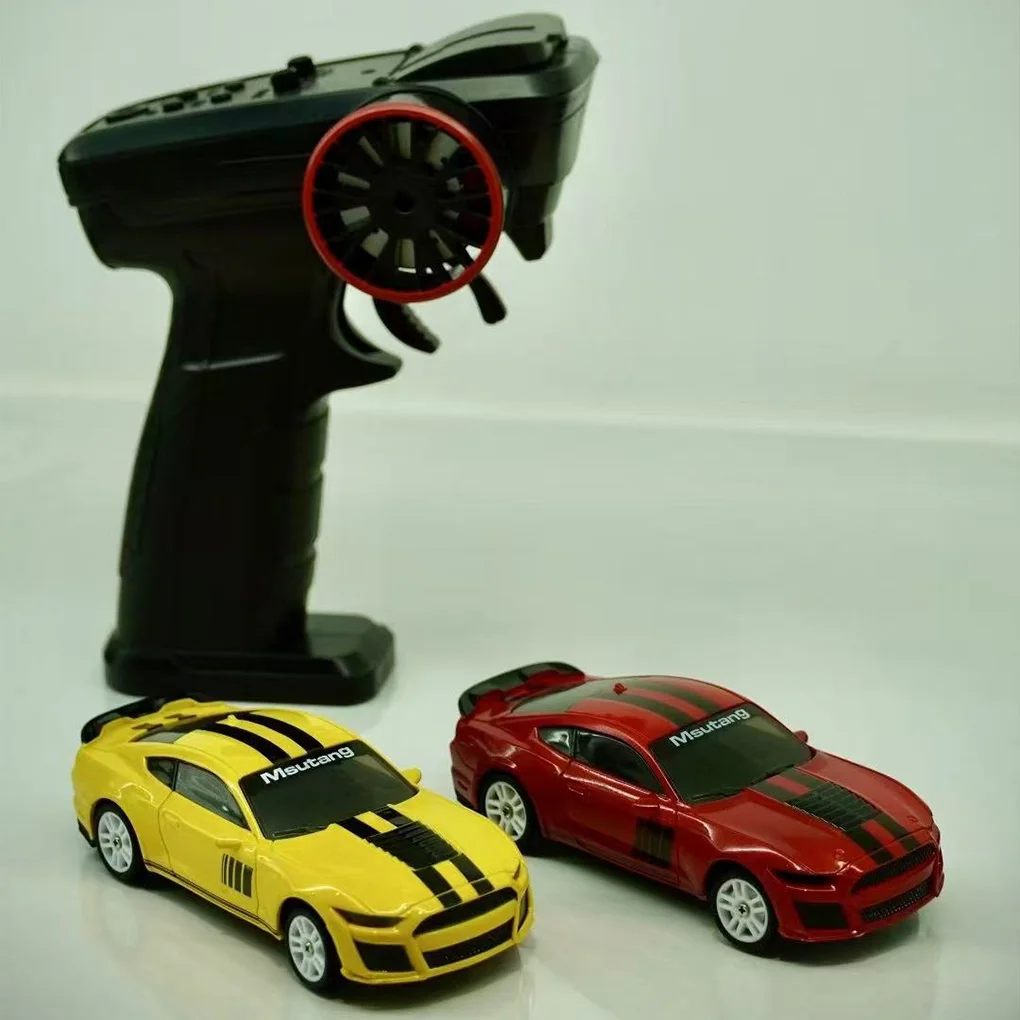 

K4308 New 1/43 4WD Remote Control Car with Cool Lights Electric Drift Racing Mini Desktop Simulation Sports Car Model Boys Toys