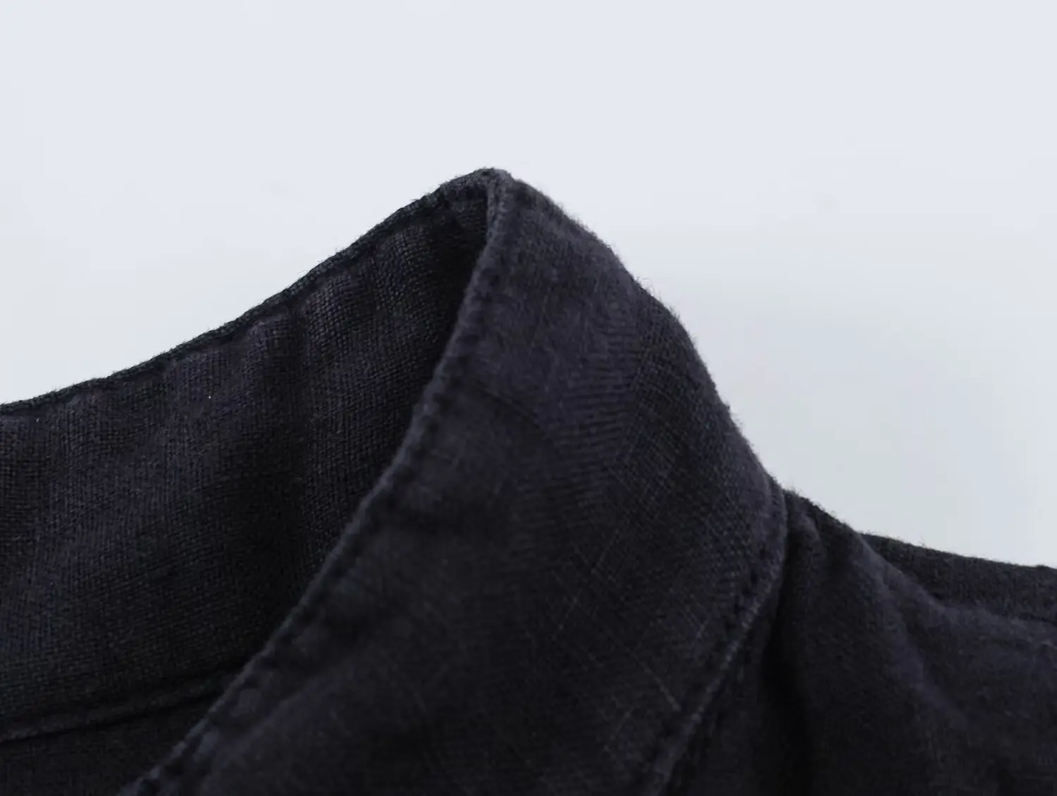 BSAY 2026 Herbst Neue Elegante Einfarbige Chinesische Bluse mit Stehkragen, Froschknöpfen, Seitlicher Schnürung, Langen Ärmeln, Locker Sitzendes Freizeithemd für Damen – Detail 15