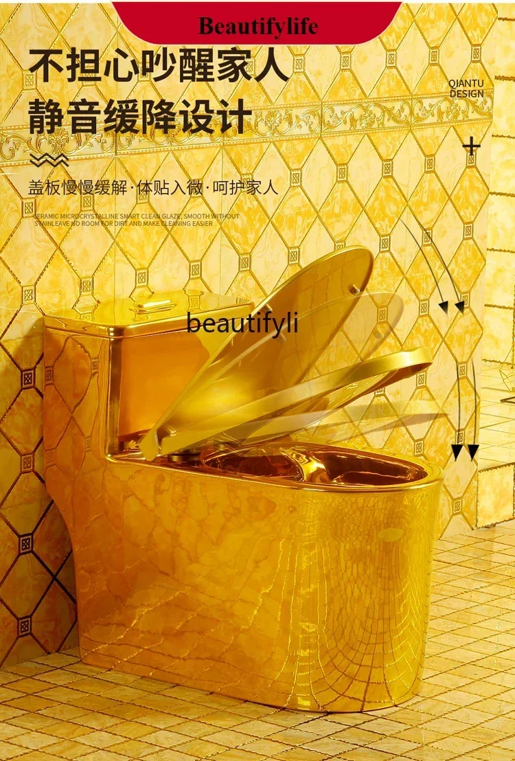 

Z189 Новое золотое сиденье для унитаза большого диаметра, унитаз Dujin, креативный европейский стиль