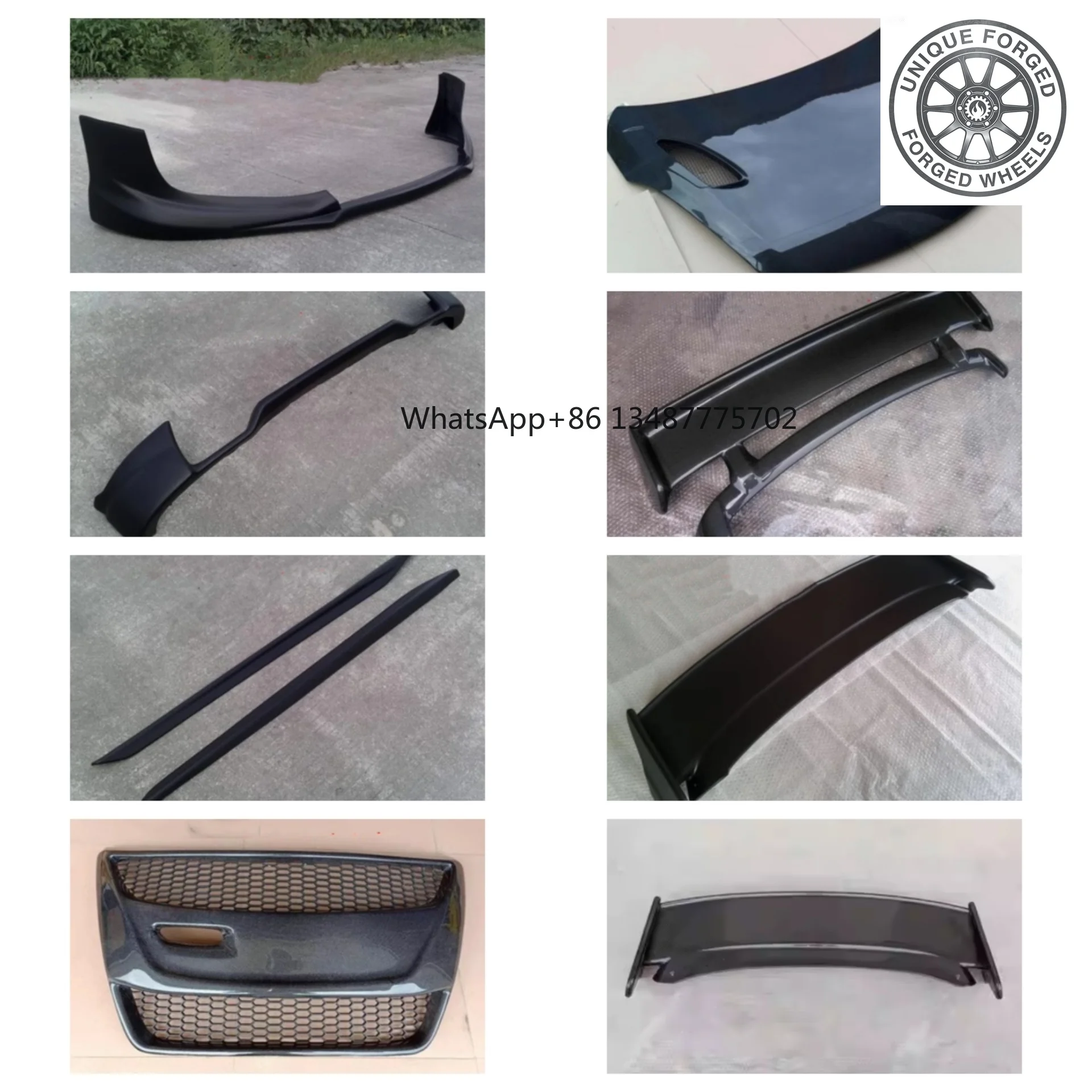 26style Front Rear Lip Side Skirt Carbon Fiber Resin Engine Cover For Suzuki Swift ZC32S Grille Tail Wing Convert Kit Car Access