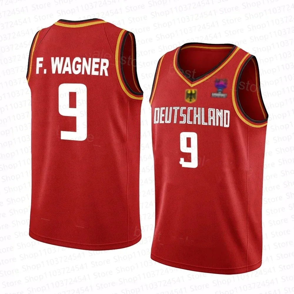 2024 New Children\'s Germany Basketball Tops Men\'s Sportswear Cool Loose Sleeveless Tops Fashion Clothes Kids 3D Print Clothing