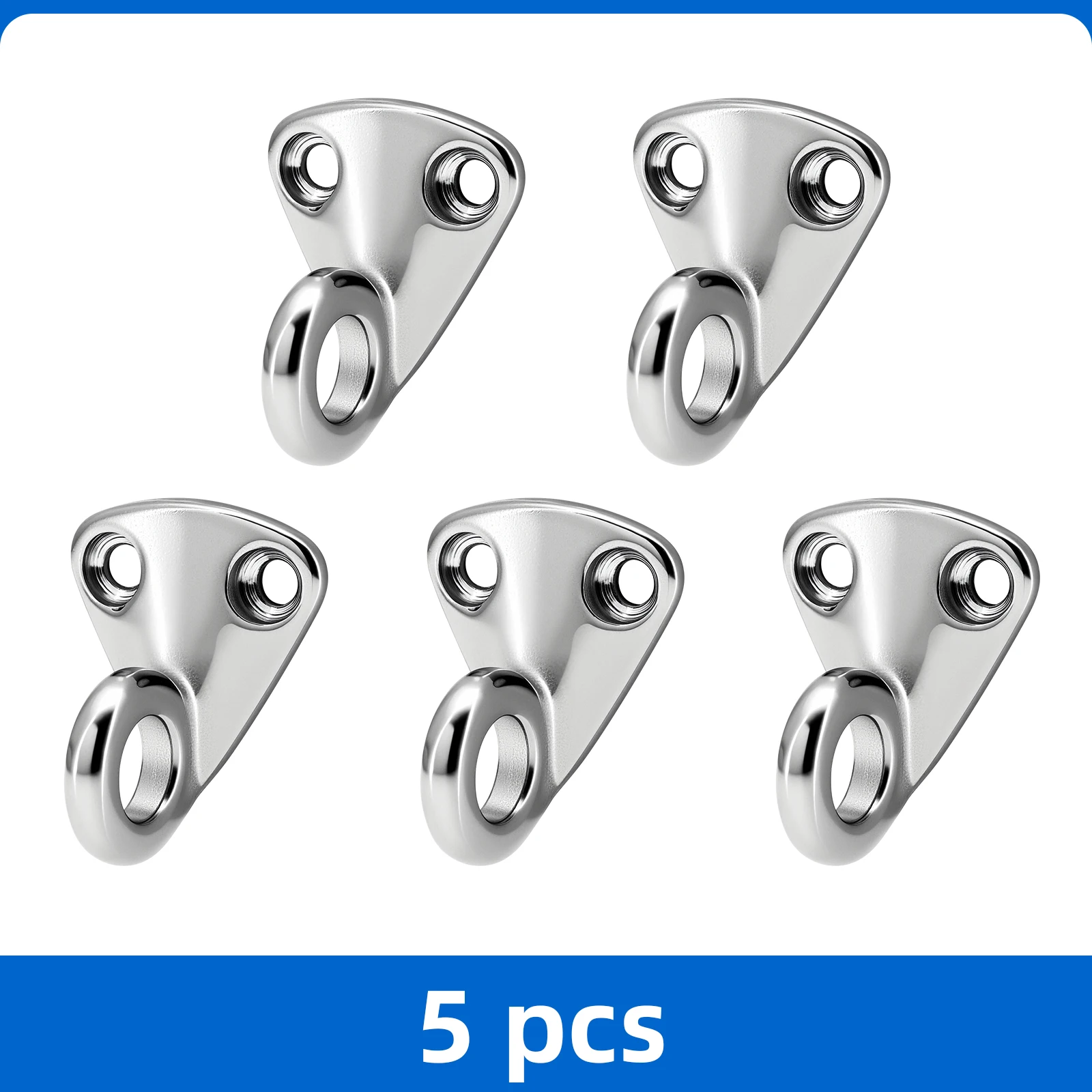 

5 шт. морских крюков-креплений для бортовых отбойников из нержавеющей стали 316, подвесные крюки-пластинки для отбойников, аксессуары для судов, лодок и прицепов