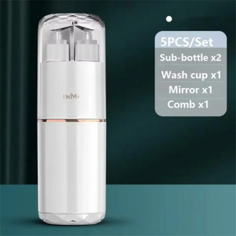 

Plastic Travel Wash Set Drop-proof with Wash Cup Toothpaste Shampoo Storage Bottle Sealed Toothbrush Toothpaste Organizer