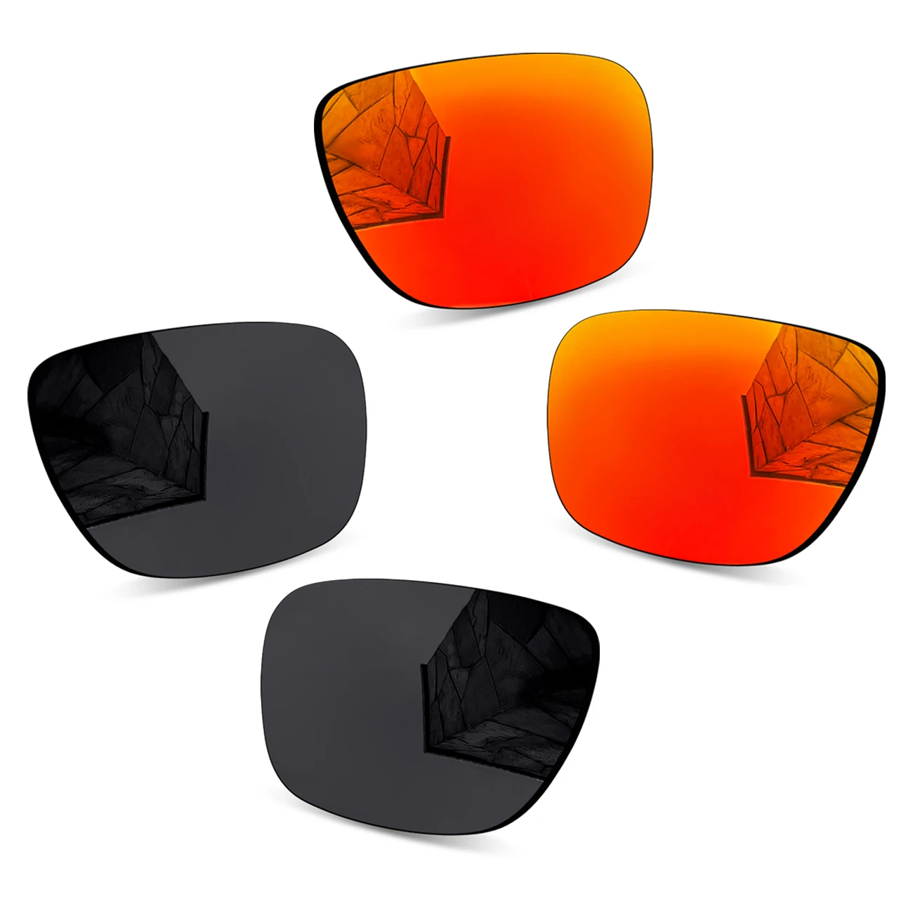 2 pairs Polarized Replacement Lenses for Meta Wayfarer (Gen2) RW4012 (Gen1) RW4008 53mm AI Glasses