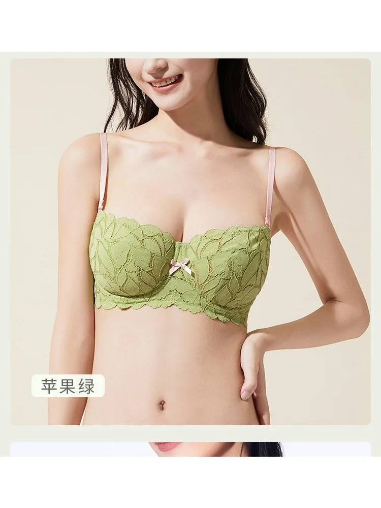 كامل التمثال الفرنسي الدانتيل Bralette دعم لاسلكي للنساء حجم كبير التغطية الكاملة تي شيرت الصدرية مكافحة ترهل الراحة MOYISU مثير