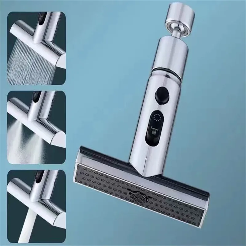 Kitchen 3 Modes Waterfall Faucet Extender Sprayer Head Filter Nozzle Faucet Connector Mixers Tap Accessory